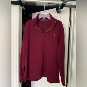 Red Polo Ralph Lauren Quarter Zip